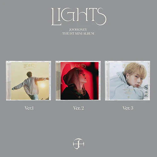 Monsta X JOOHONEY 1st Mini Album — LIGHTS (VER.1 + VER.2 + VER.3 (Jewel Ver.)