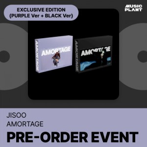 [EXCLUSIVE GIFT/Random] JISOO — Mini Album [AMORTAGE] EXCLUSIVE EDITION (PURPLE Ver /BLACK Ver) MUSIC PLANT